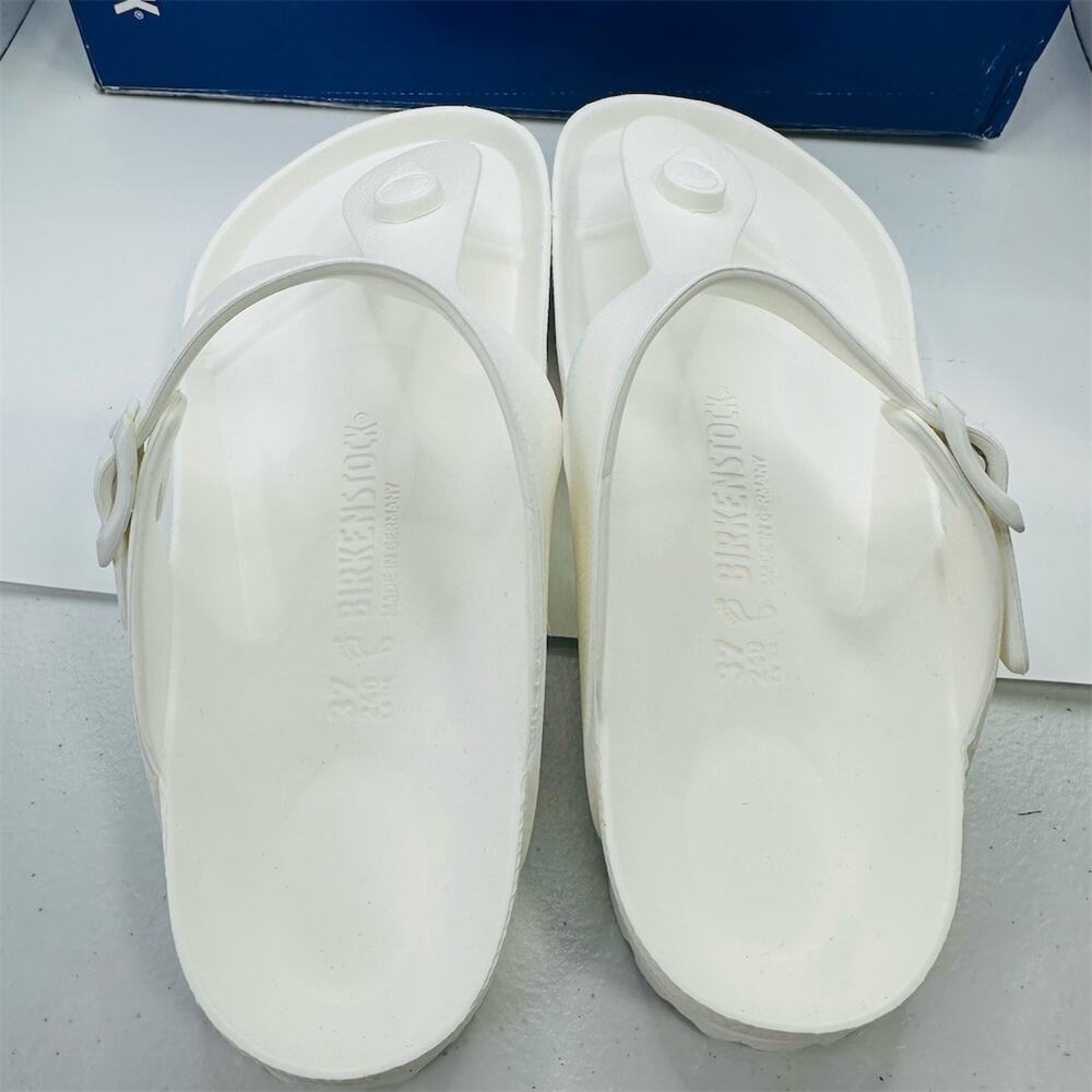 Birkenstock Gizeh EVA Sandals Womens US 6 EU 37 White Thong Waterproof - Picture 4 of 6